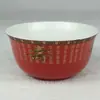 Tigela da Longevidade Atacado Dragão Fênix Pêssego da Longevidade Esmalte Vermelho Presente Doméstico Presente de Aniversário Presente de Agradecimento Aniversário de Idosos Presente de Agradecimento Em Estoque Fabricante
