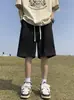 Shorts Casuais Masculinos de Camurça Estampada Estilo Americano Tendência Verão 2026 Nova Chegada Shorts Esportivos Largos Tendência