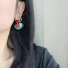 Pendientes Únicos y Exquisitos de Tulipán Fresco para Vacaciones Inspirados en Celebridades Diseño de Nicho Pendientes de Aro Florales para Mujer
