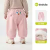 Pantalones infantiles antiestáticos Dudu, pantalones largos de otoño para bebé, pantalones casuales de otoño para niñas, ropa infantil de moda para otoño