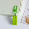 Blocos de construção coloridos Pequena Porta Cadeia Chaveiro Pingente Estudante Telefone Móvel Bolsa Acessórios Decorativos Simples Enfeites Pendurados Presente para Namorada