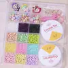 Conjunto de Acessórios Populares DIY para Miçangas Transfronteiriças Resina Miçangas Pequenas Materiais para Pulseira Colar Educacional Infantil Joias