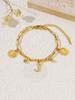 Pulsera de moda de acero de titanio con personalidad hip-hop redonda de marca coreana ins viento frío estudiante novias pulsera al por mayor