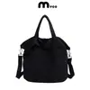 Bolso Cruzado Ligero Casual Estilo Japonés Bolso de Hombro Personalizable para Mujer Impermeable Ropa de Trabajo Color Sólido Versátil Nylon Nicho