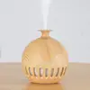 Venta al por mayor de fábrica Humidificador USB veta de madera para coche, oficina, escritorio, spray, luz LED colorida, logotipo personalizado