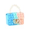 Nova Bolsa de Mão de Princesa de Silicone Bolsa Infantil Fofa para Moedas Mochila Infantil Educativa Descompressão Brinquedo