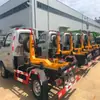 Fabricante de Camión de Basura Changan de 4 Ruedas con Placa Azul y Brazo de Gancho Cuadrado de 3 Puntos Ahora Suministra Directamente Motor Dongan de 122 Caballos de Fuerza con Aire Acondicionado