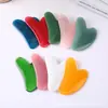 Fabricante Corazón de Resina con Forma de Herramientas de Salud Facial Meridianos Raspado y Contorneado Tabla Masajeador Venta al por Mayor Cuidado Cuidado de la Salud Acondicionamiento