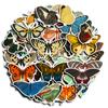 Venta al por mayor transfronteriza de Amazon mariposa vintage 54 lindas pegatinas de diario de insectos de dibujos animados equipaje diario