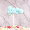 Tarjeta de inserción para decoración de tartas con forma de nube de bolas de pelo, complemento para decoración de tartas de cumpleaños de bebés, decoración para hornear cumpleaños