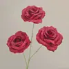 Flores artificiales rojas decoración de escena de boda ramo de flores falsas rosas hortensias flores de boda flores artificiales venta al por mayor