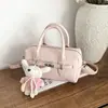 Bolso Boston Retro de Alta Apariencia para Mujer 2026 Nuevo Bolso de Mano de Moda Bolso Almohada Estilo Coreano Bolso Cruzado Simple para el Día a Día