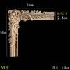 Calcomanía de Flor Tallada en Madera Maciza Estilo Europeo Francés Ángulo Flor Panel de Pared Fondo Pared Puerta de Gabinete Decoración de Muebles Cableado Piezas de Flores de Madera