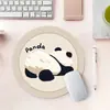 Mouse Pad de Urso Mouse Pad Fofo Pequeno Pad para Teclado Pad de Mesa para Laptop de Meninas Portátil Redondo