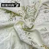 Tela de bordado de seda, material de poliéster, nuevo vestido cheongsam de estilo chino, túnica, top, tela para ropa de diseño para mujer