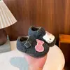 Sapatos Femininos Inverno Novo Desenho Animado Infantil Sapatos de Inverno Engrossados Bonitos Quentes Sapatos Birkenstock Bebê Doudou Sapatos de Algodão Modernos
