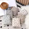 Ropa interior de mujer retro con estampado floral pequeño, de cintura media, doble capa, entrepierna transpirable, alta elasticidad, amigable con la piel, que se ajusta a las caderas, talla grande, shorts tipo triángulo