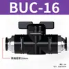 Válvula Manual Neumática Zhuoji Buc-6-10 Válvula de Interruptor para Tubo de Aire de 8 mm Válvula de Paso Recto de 12 mm Conector de Conexión Rápida