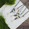 Colar de Maçã de Cerâmica Jingdezhen Colar Borboleta Dopamina Personalidade Fresca Feminina Moda Versátil Colar Venda por Atacado