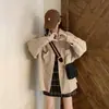 Camisa de Pana para Mujer de Manga Larga 2024 Otoño Nuevo Diseño con Sentido Estilo Coreano Estilo Hong Kong Retro Holgada Camisa Chaqueta Fina