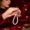 Novo chaveiro de Natal criativo transfronteiriço europeu e americano com sinos coloridos, acessórios de Natal, enfeites e presentes