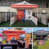 Carpa plegable para publicidad exterior, toldo de aleación de aluminio, sombrilla para exhibición, puesto promocional, carpa telescópica resistente a la lluvia.