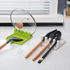 Suporte de Tampa de Panela para Cozinha Doméstica Transfronteiriço Suporte Multifuncional para Colher, Hashi e Espátula Prateleira de Armazenamento de Plástico com Tanque de Armazenamento de Óleo Venda por Atacado