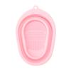 Escova de Maquiagem Dobrável Oval Utensílio de Lavagem Tigela de Lavagem de Silicone Caixa de Limpeza Ovo de Beleza Placa de Limpeza de Pincéis Ferramenta
