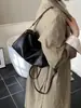 Bolsa Feminina de Comércio Exterior Transfronteiriço, Bolsa Feminina Texturizada de Camurça Estilo Almofada, Bolsa de Mão, Bolsa de Ombro Transversal para o Dia a Dia Retro Fosco