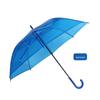 Fábrica por atacado criativo estudante guarda-chuva transparente poe cabo longo engrossado verde guarda-chuva vara reta automática longo guarda-chuva alça
