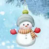 2024 Cruzamento de Fronteiras Personalizado Boneco de Neve de Natal Um Acrílico Plano Pendurado Decoração Árvore de Natal Pingente de Decoração 2D