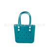 Bolsa de Agujeros de Eva Estilo Coreano, Bolso de Mano con Accesorios DIY, Bolsa de Almuerzo de Almacenamiento, Bolso de Playa Moderno y Lindo
