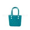 Bolsa de mão perfurada em EVA, bolsa de almoço portátil para piquenique ao ar livre, bolsa de praia para mulheres, pode ser decorada em DIY no verão