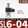 Conector Rápido Pneumático Branco Sl Válvula Borboleta Válvula de Controle de Velocidade Cilindro Sl4/6/8/10/12 M5-01 Ajustável 02