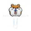 Clips para Papel con Animales de Dibujos Animados Transfronterizos Papelería para Estudiantes Pequeños Regalos en Stock Lindo Marcador de Taza de Té de Leche Clips de Papel Coloridos