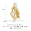 Colgante de Concha Marina de Oro de 14 Quilates que Conserva el Color Accesorios DIY Encanto de Collar Pulsera Estilo Retro de Nicho Set de Cuentas