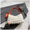 Bolsas de Otoño 2025 Bolsas Nuevas para Mujer Bolso de Hombro Axila Estilo Ins Moda Casual Tendencia Bolso Plegado Color Sólido