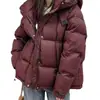Abrigo de algodón plumón para mujer para otoño e invierno, nuevo estilo cálido, acolchado y engrosado, chaqueta de algodón cálida, abrigo acolchado