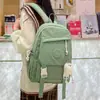 Mochila Versátil Casual de Moda Simple de Gran Capacidad Estilo Japonés para Mujeres, Adecuada para Estudiantes de Secundaria, Preparatoria y Universidad, Mochila de Viaje de Doble Hombro