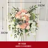 Nova Abertura Floral Cesta de Flores Bola de Flores Placa de Boas-Vindas Flor Falsa Flor Artificial Decoração Loja Display Tripé Flor