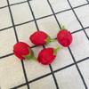 Cabeza de flor artificial capullo pequeño mini capullo de flor horquilla flor material de flor falsa transfronteriza caliente cabeza de flor de seda mini capullo de flor