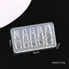Molde de Silicona para Tallado de Uñas Nuevo Transfronterizo, Molde de Impresión para Árbol de Navidad, Campana, Hombre de Jengibre, Herramienta DIY para Uñas en Relieve