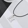 Nuevo collar de acero inoxidable europeo y americano con 26 letras, estilo hip hop, cadena mágica para clavícula, collar con inicial para pareja, venta al por mayor