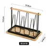 Suporte de Drenagem de Ferro Estilo Japonês para Casa Sala de Estar Suprimentos Diários Suporte de Copo de Drenagem de Água Estilo Japonês de Ferro