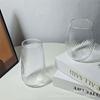 Vaso de Café de Gran Capacidad Rayado Espiral Forma de Huevo Resistente a Altas Temperaturas para Bebidas Frías Jugo Taza de Té Vaso de Whisky