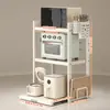 Estante Extensible para Microondas con Altura Ajustable, Estante Multifuncional de Cocina para Arrocera, Horno, Almacenamiento de Electrodomésticos