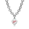 Nuevo Colgante en Forma de Corazón para Abrochar de la Marca T, Varios Estilos de Collares, Modernos y Elegantes, Selección de Influencers Populares, Diseño Clásico, Venta Directa del Fabricante