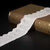Fábrica de Rendas Dulong para Roupas e Têxteis para Casa Acessórios Lolita Venda Direta Atacado Bordado de Algodão Largura 6,5cm