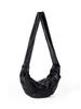 Nuevo bolso de mano coreano de cuero suave texturizado con correa ancha para el hombro, bolso bandolera sencillo y combinable para mujer, bolso estilo dumpling.