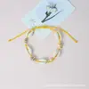 Accesorios de Viaje y Vacaciones de Verano en la Playa Transfronterizos Estilo Hawaiano Pulsera de Concha Natural Tejida a Mano para Mujer